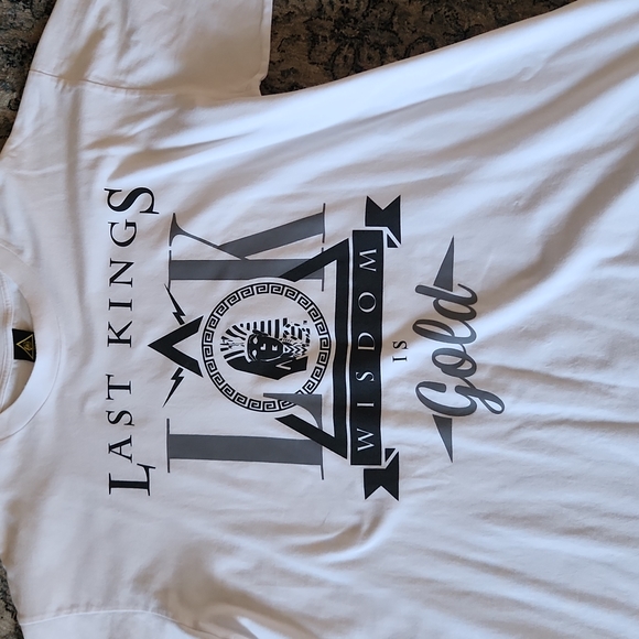 Last Kings Wisdom is Gold White T-shirt Sz XXL - Picture 2 of 5